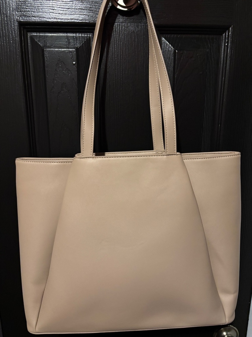 Everyday Beige Tote Bag with Dual Shoulder Straps